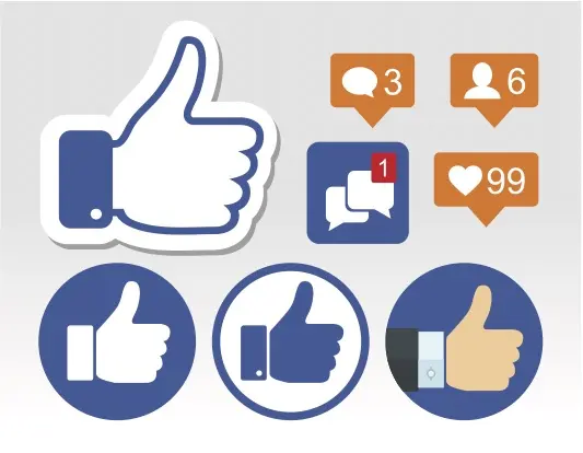 Facebook likes reactions