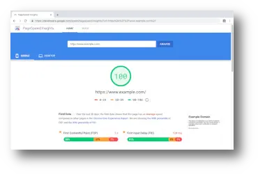 Google PageSpeed Insights Screenshot